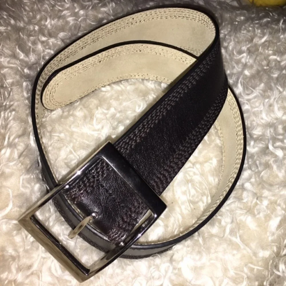 Stitch Saddle Leather Belt 2.5